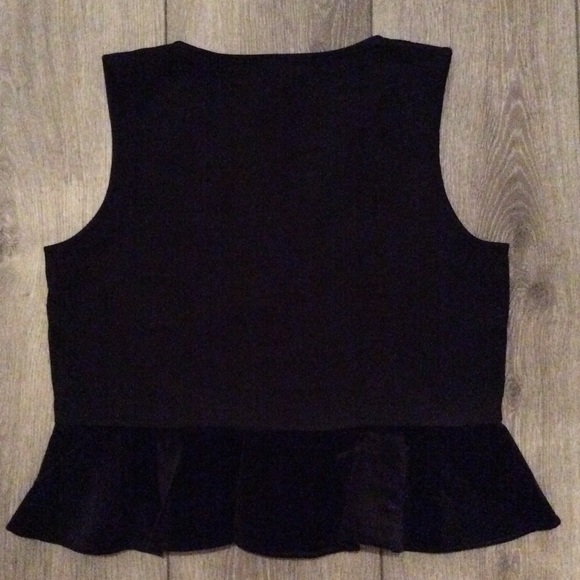 NWT J. Crew Velvet Peplum Top Size Large - Picture 4 of 6